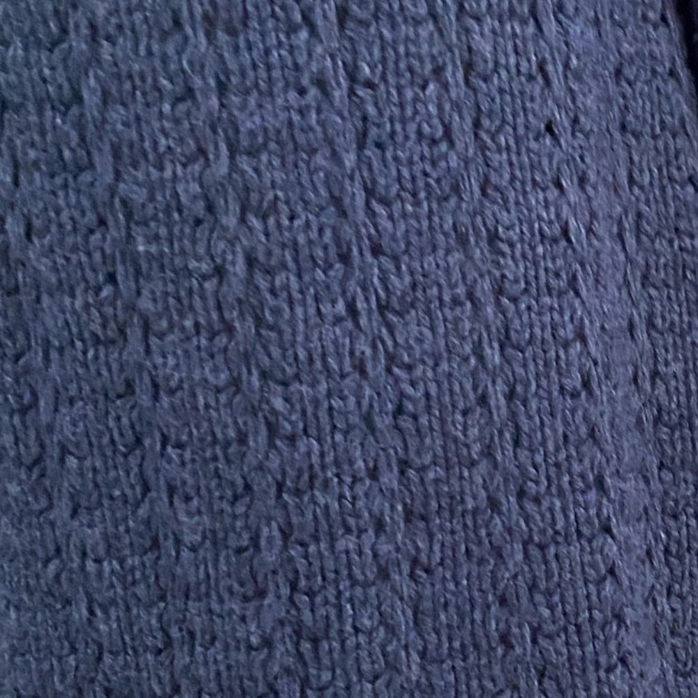 Twiggy Lambswool Pointelle Knit Cardigan Blue Coastal Cottagecore Quiet Luxury-S - Picture 13 of 16